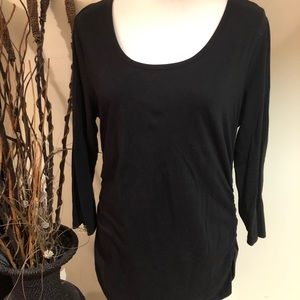 Michael Kors black top with a zipper on the side.